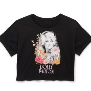 Wonder Nation- Girls Dolly Parton Floral Graphic T-Shirt